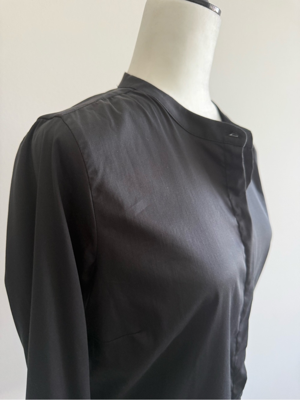 MOS MOSH Womens Black Long-Sleeve Ruffle Cuff Blouse - Picture 2 of 11